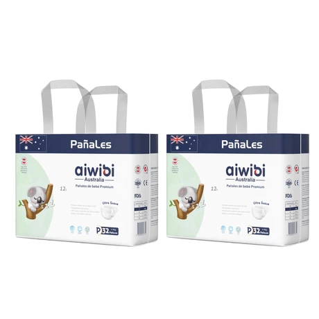 PAÑAL AIWIBI PREMIUM TALLA P 32 UN X 2