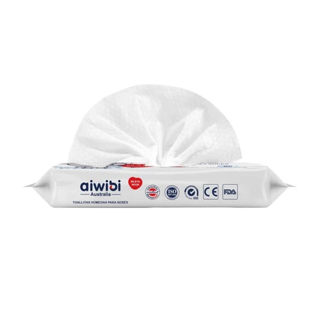 TOALLITAS HÚMEDAS AIWIBI 99.91% AGUA 80 UN - vista alternativa