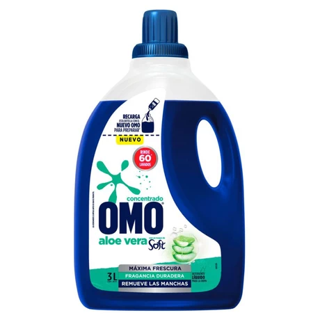 Detergente líquido Concentrado Omo Aloe Vera 3 L