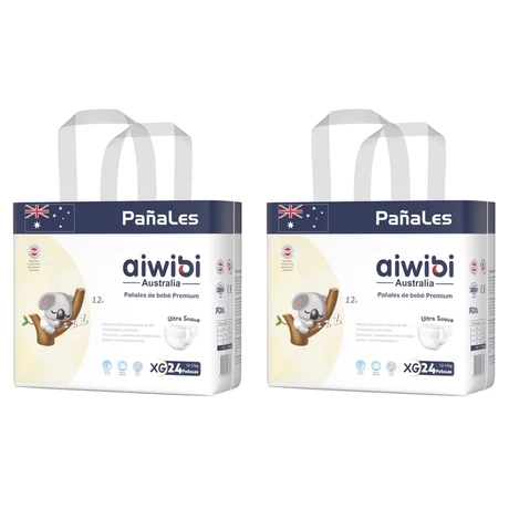 PAÑAL AIWIBI PREMIUM XG 24 UN X 2