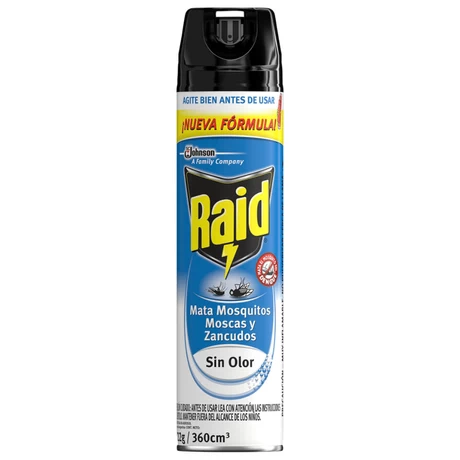 Insecticida Raid Mata Mosquitos, Moscas y Zancudos 360 cc - vista alternativa
