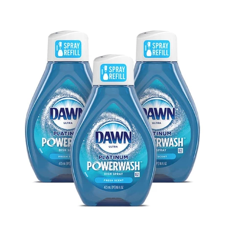 Lavalozas Dawn Spray Platinum Powerwash Fresh Scent Repuesto 473 ml x3