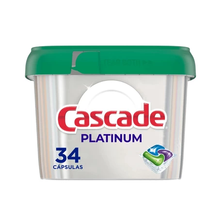 Detergente Lavavajillas Cascade Platinum Fresh 34 Cápsulas
