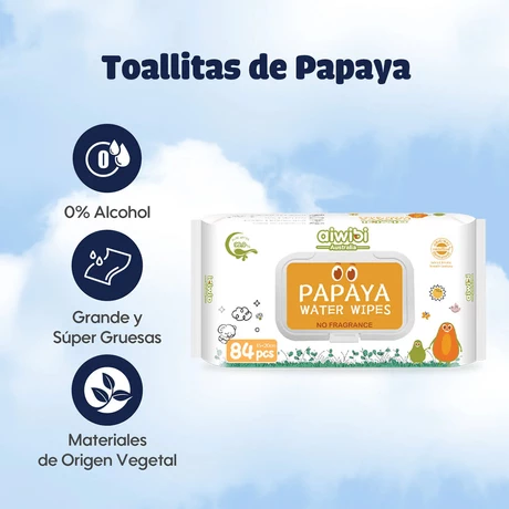 TOALLITA HÚMEDA AIWIBI PAPAYA 84 UN X 3 UN - vista alternativa