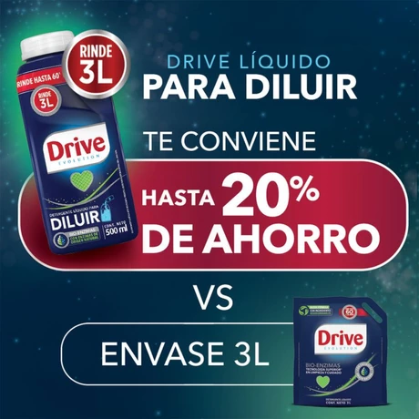 Drive Detergente Líquido para Diluir 500 ml x 2 - vista alternativa