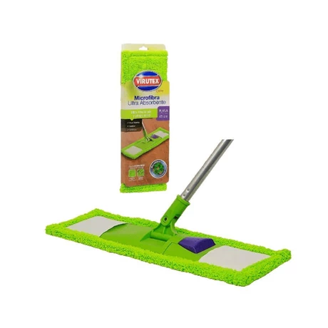 Mopa Plana Microfibra Ultra Absorbente 45 cm Virutex Set