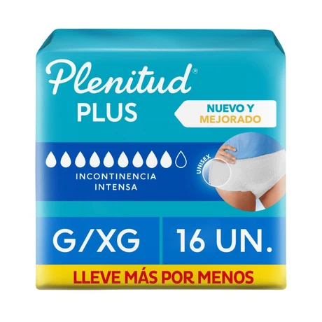 Plenitud Pants Adulto Active Super Plus G-XG 16 unidades