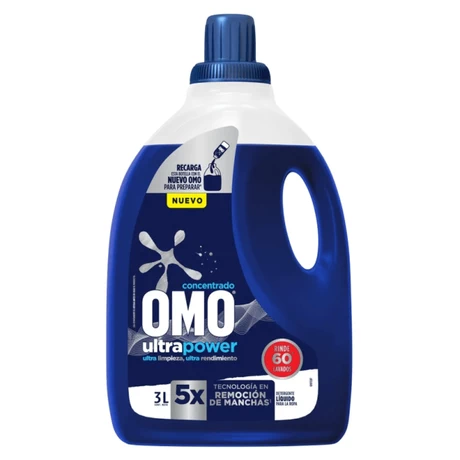 Detergente Líquido UltraPower 3 Lt Omo