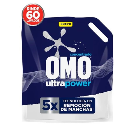 Detergente Líquido Omo Matic Para Diluir Doypack 3 lts