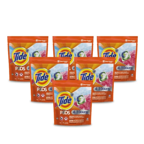 Detergente Cápsulas Tide Downy April Fresh 15 Unid x6