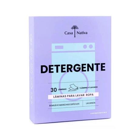 Detergente en Láminas Casa Nativa Lavanda 140 g