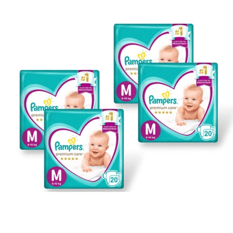 Pañales Pampers Premium Care Talla M (80 unid)