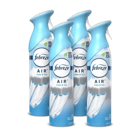 Aromatizante Ambiental Febreze Linen & Sky 250 g x4