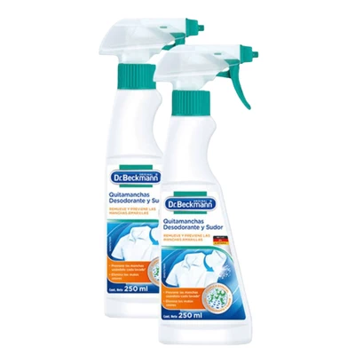 Quitamanchas Desodorante y Sudor Dr. Beckmann 250 ml x2