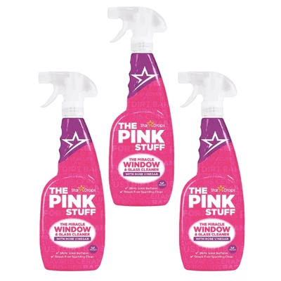 Limpiavidrios The Pink Stuff Vinagre Rosado 750 ml x3