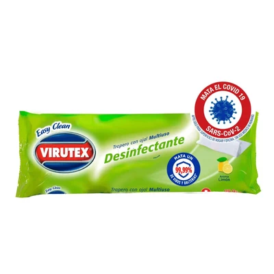 Trapero Húmedo Desinfectante con Ojal Virutex Limón 10 Unid