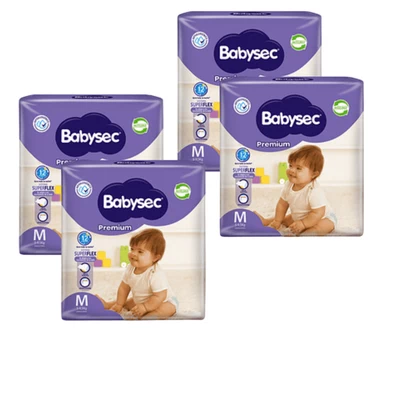 Pañales Babysec Premium M (80 unid)