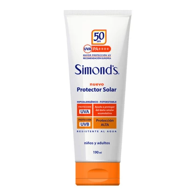 Protector Solar Simond’s SPF 50 (Hipoalargénico) 190 ml
