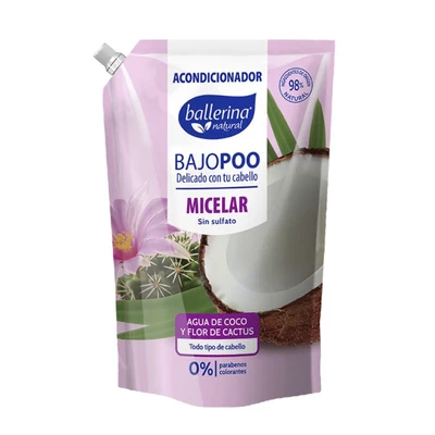 Acondicionador Ballerina Micelar Bajo Poo Doypack 750 ml