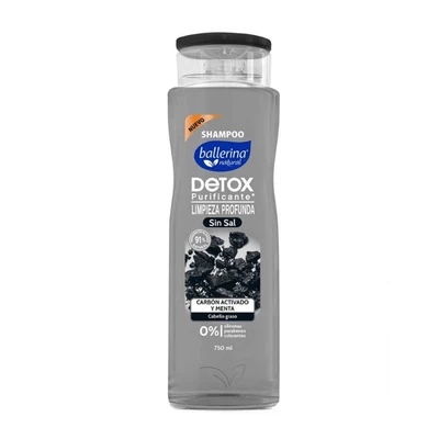 Shampoo Ballerina Frasco Carbon Menta 750 ml
