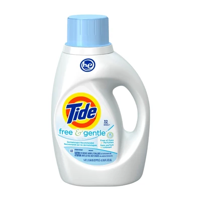 Detergente Líquido Tide Free and Gentle 1.36 lts