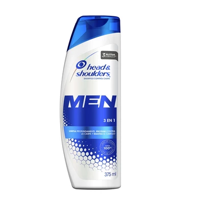 Shampoo Head and Shoulders 3 en 1 375 ml
