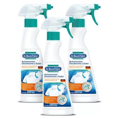 Quitamanchas Desodorante y Sudor Dr Beckmann 250 ml x3