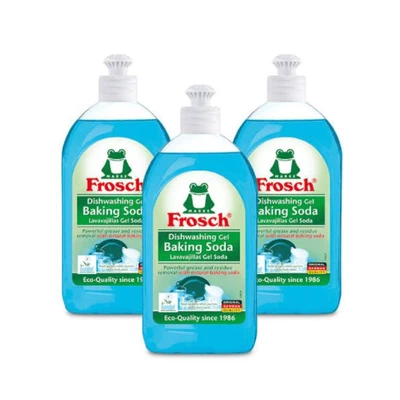 Lavalozas Antigrasa Frosch Bicarbonato de Sodio 500 ml x3