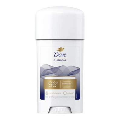 Dove Desodorante Clinical Barra Soft Original 58 gr