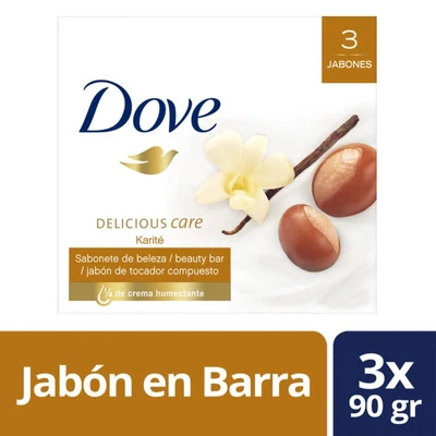 Jabón Barra Dove Karite 100 g x3