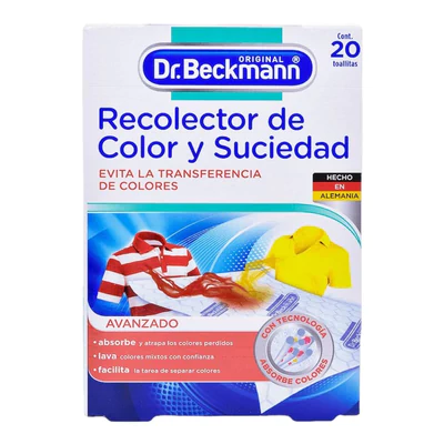 Recolector de Color y Suciedad Dr. Beckmann 20 Unid