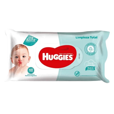 Toallitas Húmedas Huggies One&Done 4 en 1 (48 Unid)