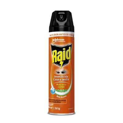 Insecticida Raid Casa y Jardín Base Acuosa 360 cc