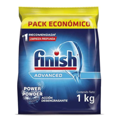 Lavavajilla Finish Detergente en Polvo Pack Económico 1 kg