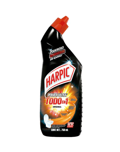 Limpiador Desinfectante Inodoro Harpic Max Power Original 750 ml