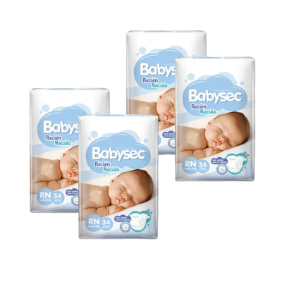 Pañales Babysec Premium RN (136 unid)