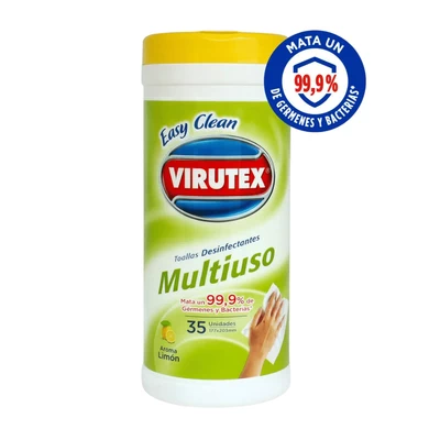 Toallitas Desinfectantes Multiuso Virutex Aroma Limón 35 Unid