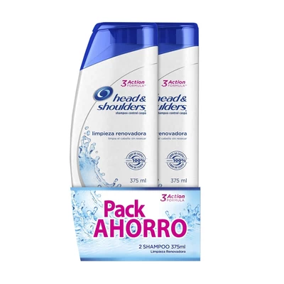 Pack Shampoo Head & Shoulders Limpieza Renovadora 2x375 ml