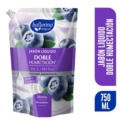 Jabón Ballerina  Yoghurt Arandano Doy Pack 750 ml