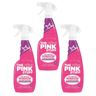 Limpiavidrios The Pink Stuff Vinagre Rosado 750 ml x3