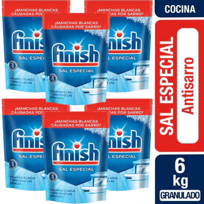 Lavavajilla Finish Sal Antisarro 1 kg x6