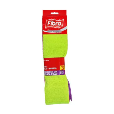 Paño Microfibra Fibro 3 Unid