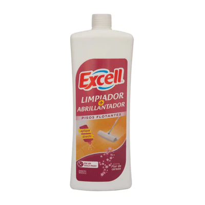 Limpiador Abrillantador Piso Flotante Excell Aroma Flor de Cerezo 900 cc