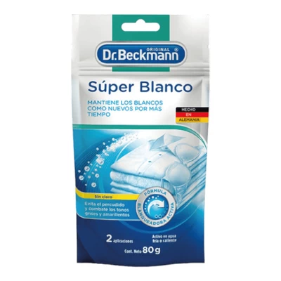 Blanqueador Ropa Súper Blanco Dr. Beckmann 80 g