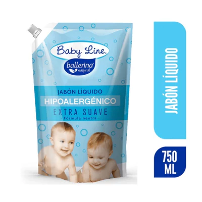 Jabón Líquido Ballerina Hipoalargénico Baby Line 750 ml