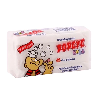 Jabón Barra para la Ropa Popeye Hipoalergénico Bebé 170 g