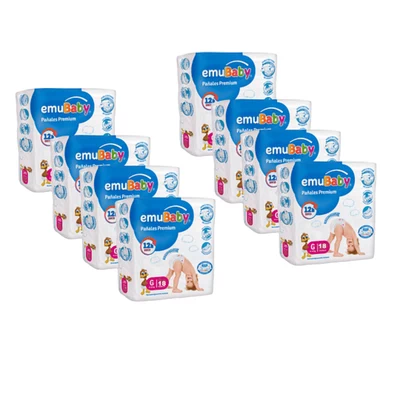 Pañales Emubaby G (144 unid)