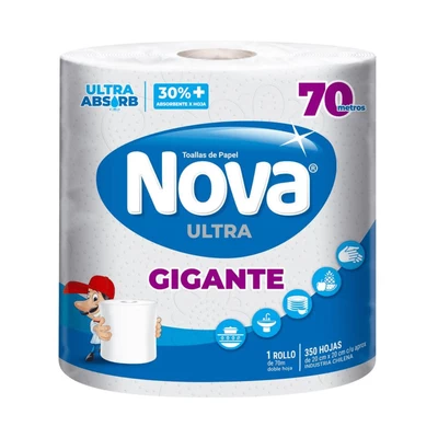 Toalla de Papel Nova Gigante Doble Hoja 70 m 1 Unid