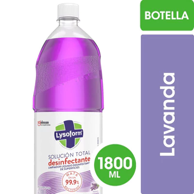 Desinfectante Líquido Lysoform Solución Total Aroma Lavanda 1800 cc