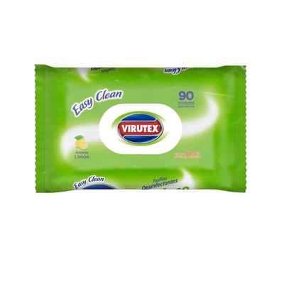 Toallitas Desinfectantes Multiuso Virutex Aroma Limón 90 Unid
